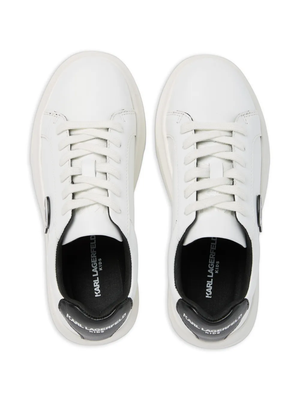 Karl Lagerfeld Kids Ikon sneakers met applicatie Wit