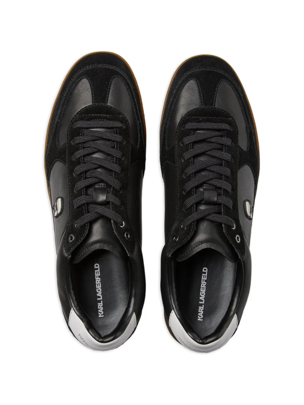 Karl Lagerfeld Ikon NFT Kandidate leren sneakers Zwart