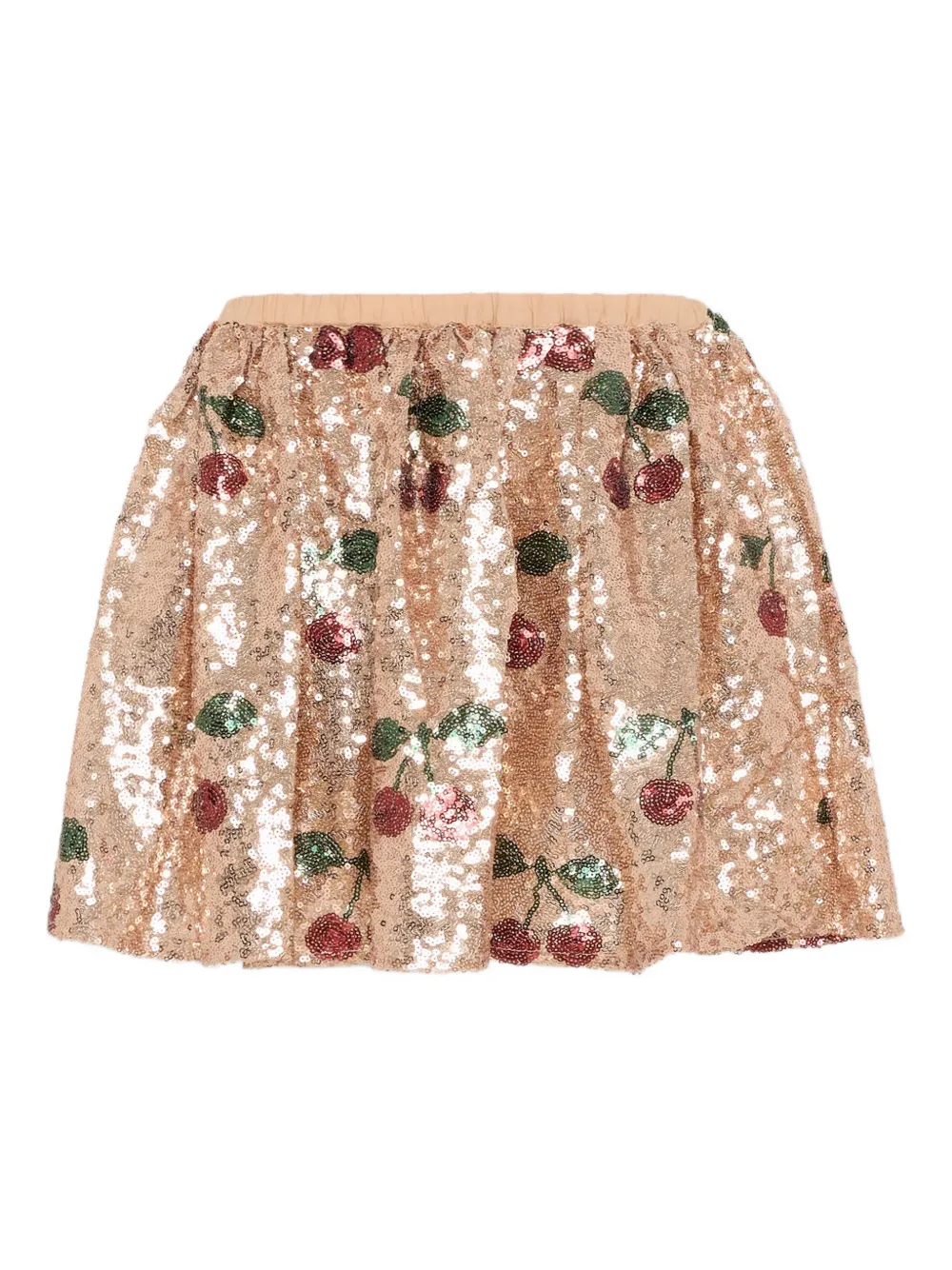 Konges Sløjd sequined cherry-print skirt | Gold | Image 1