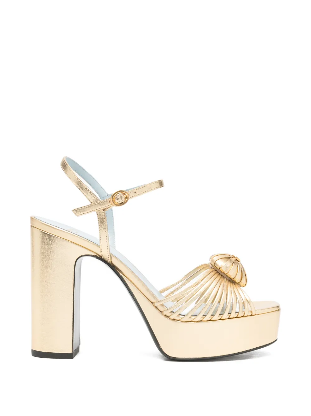 Valentino Garavani platform heart-motif sandals Goud