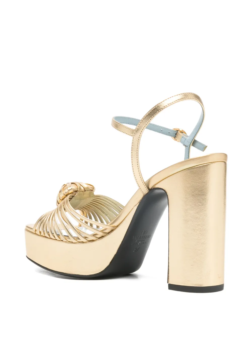 Valentino Garavani platform heart-motif sandals Goud