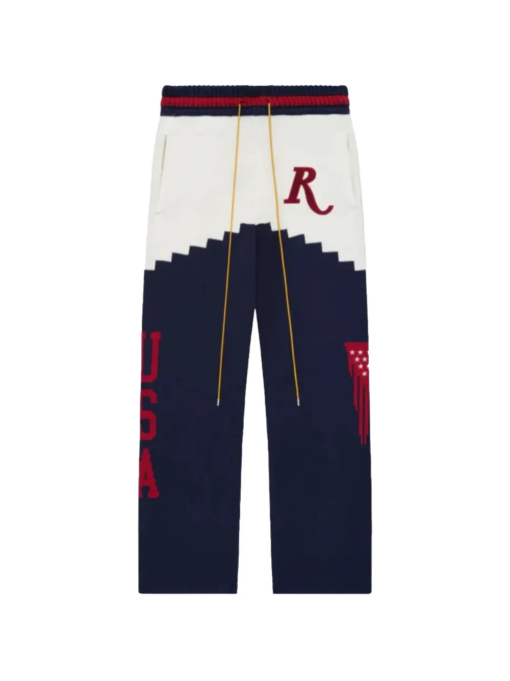 RHUDE knitted track pants - Blu