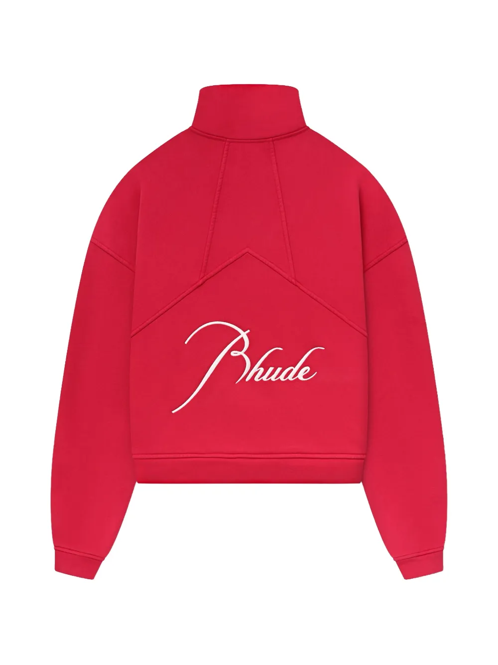 RHUDE zip-quarter logo-detail sweatshirt - Rood