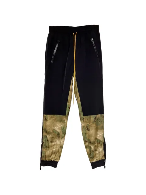 RHUDE camo panel track pants