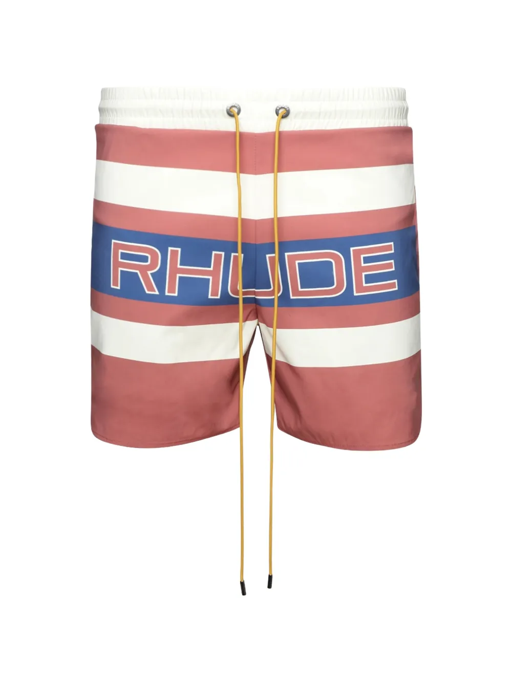 RHUDE Pavil striped racing swim shorts - Rot