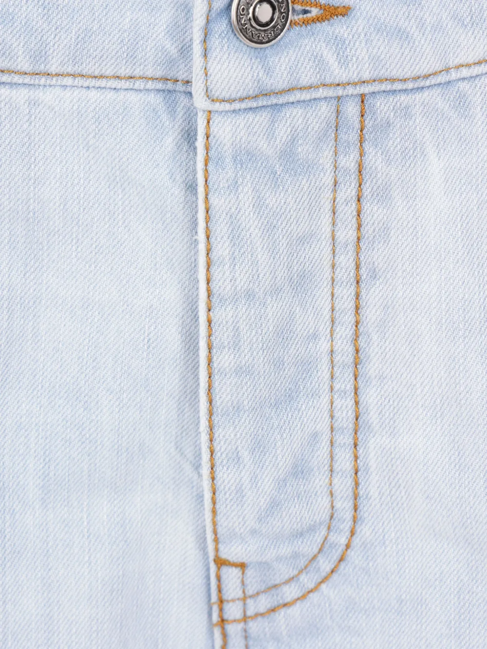 Ermanno Scervino Shorts met bloemenkant Blauw