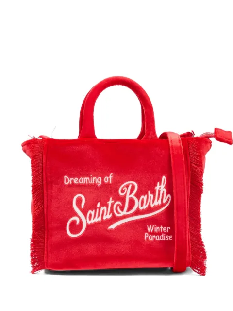 MC2 Saint Barth mini Vanity fringe lettering tote bag