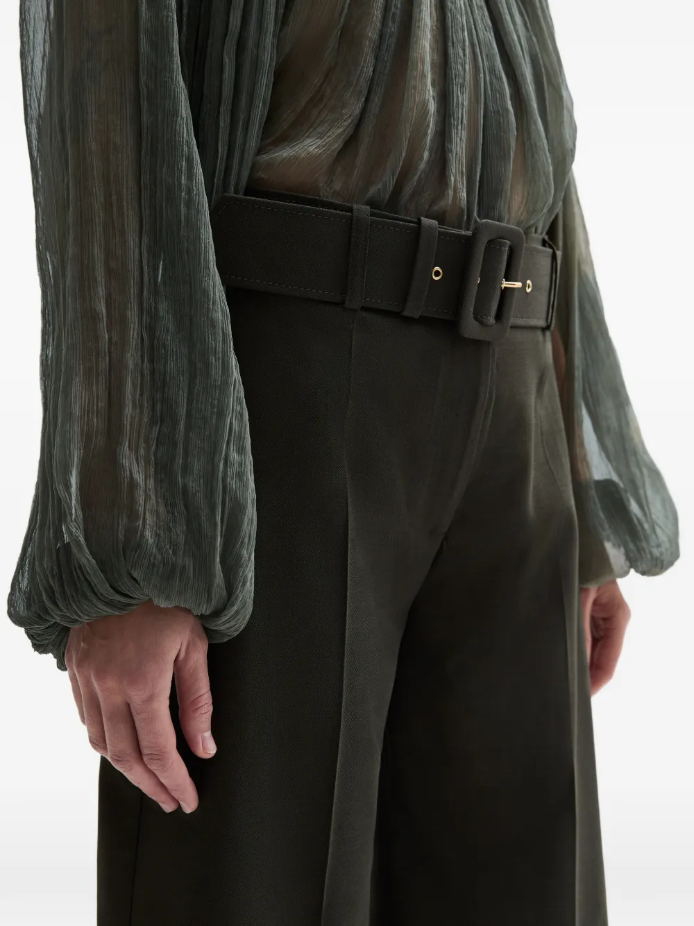 Atu Body Couture Shorts met ceintuur Groen