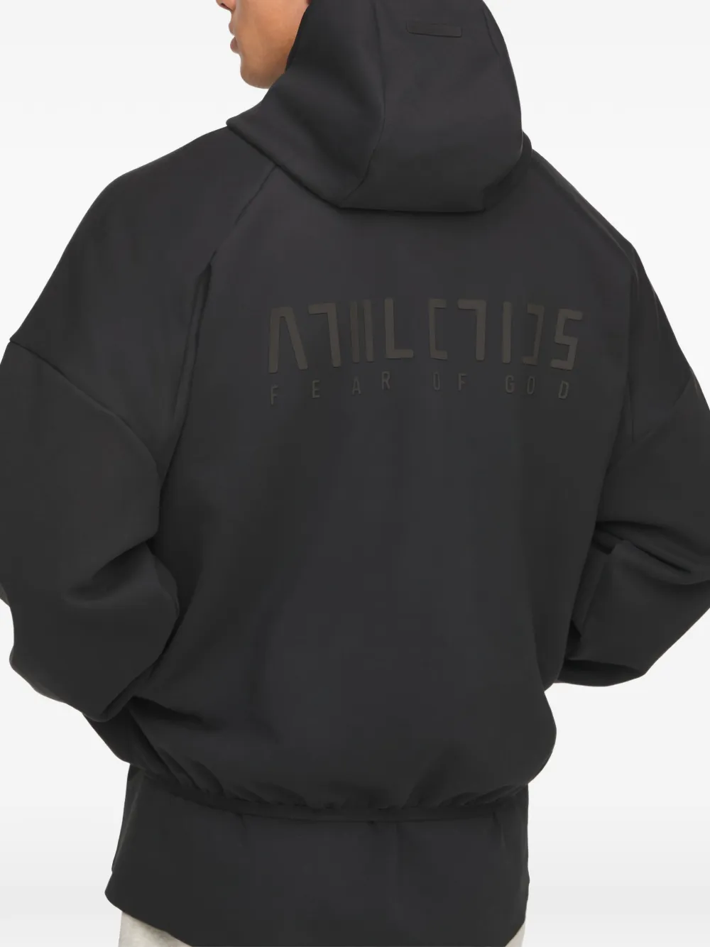 Fear of God Athletics Grafische sweater met trechterhals Zwart