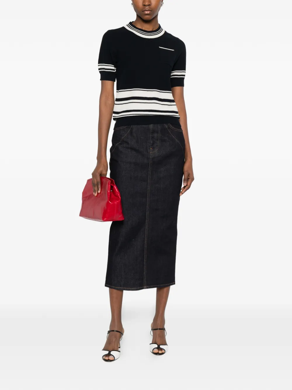 Striped Pocket Sweater