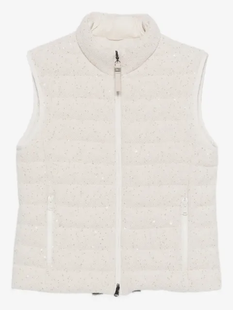 Brunello Cucinelli sequin-embellishment gilet