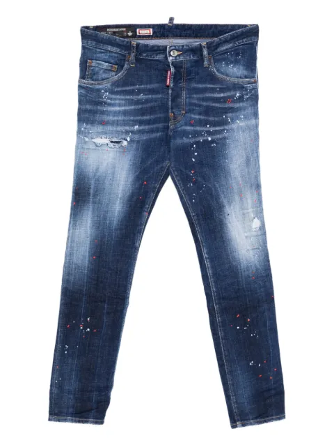 DSQUARED2 Skater distressed paint jeans