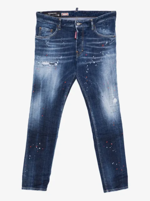 DSQUARED2 Skater distressed paint jeans