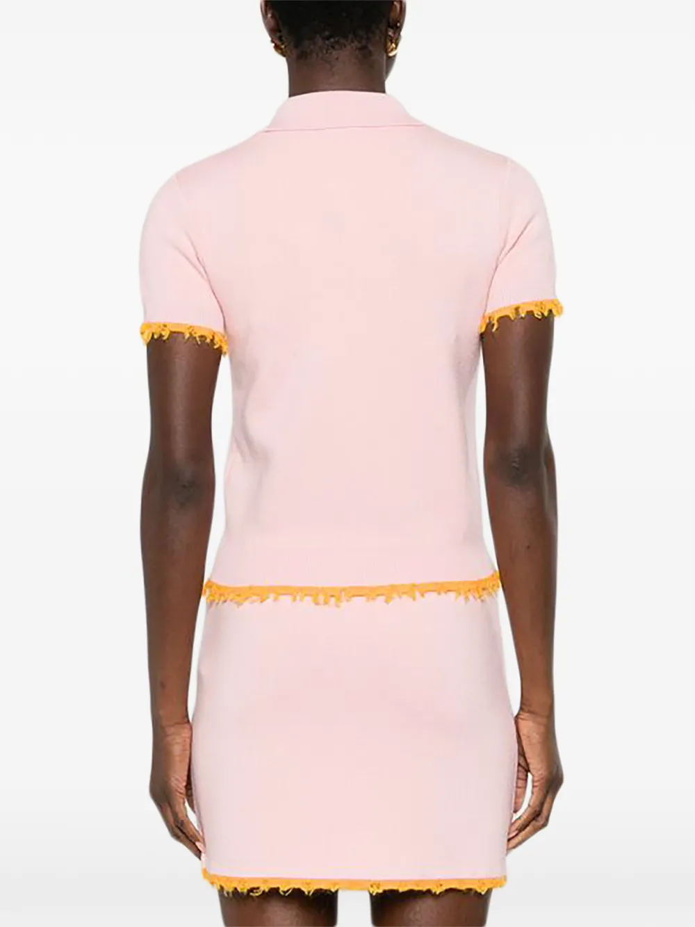 Casablanca Poloshirt verfraaid met logo Roze