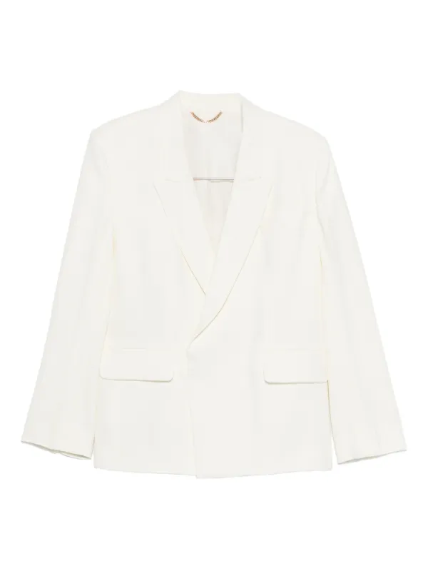 Victoria Beckham Double-breasted Blazer in White