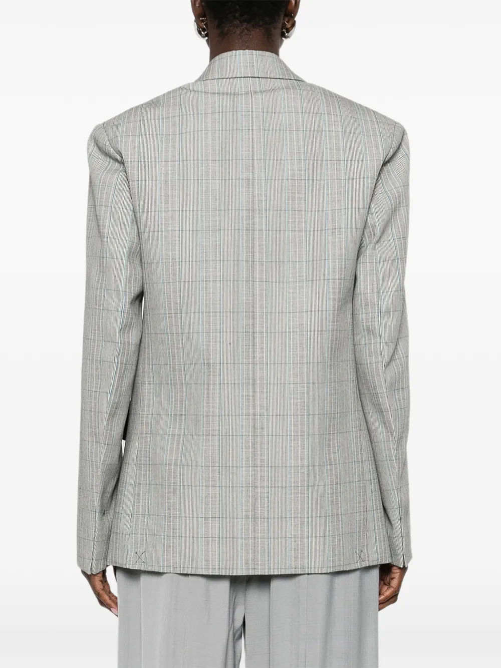 Victoria Beckham double-breasted Blazer | Grey | FARFETCH SG