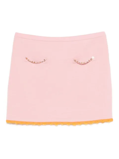 Casablanca logo-embellishment mini skirt