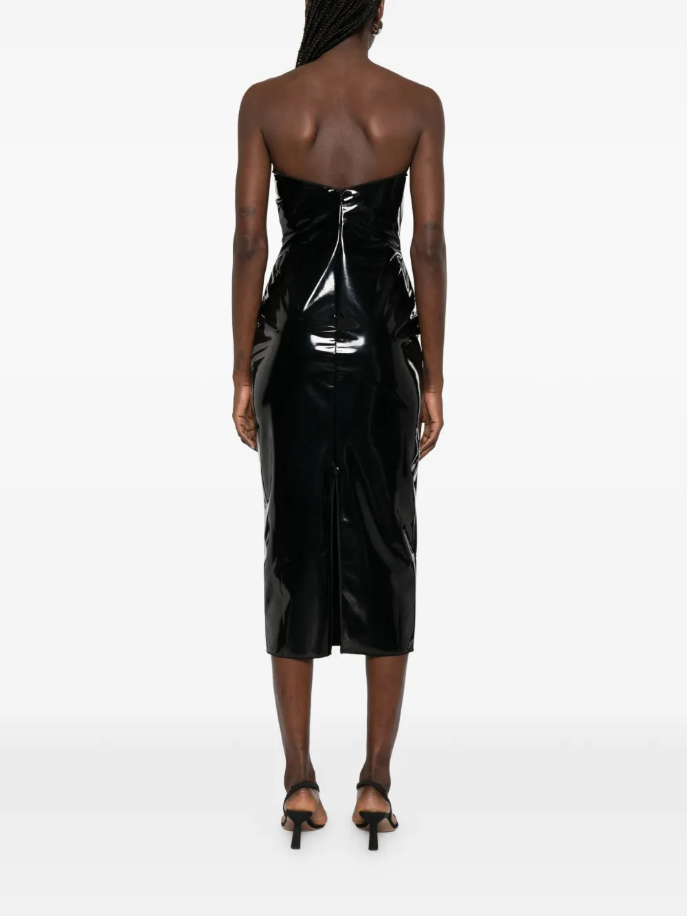Oséree Strapless midi-jurk Zwart
