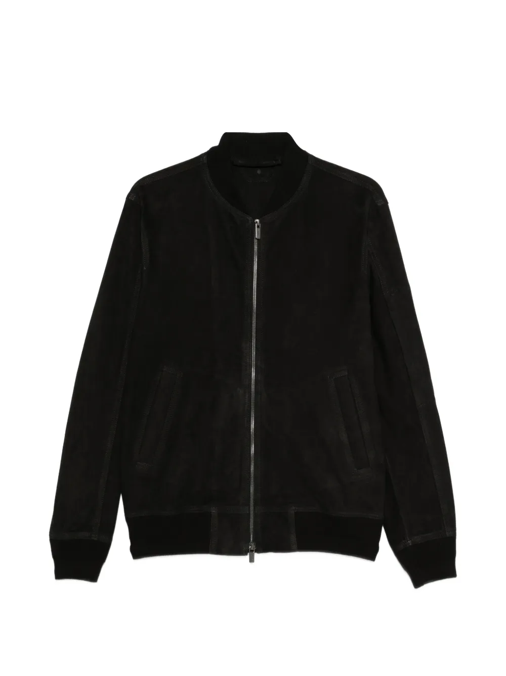 Salvatore Santoro suede bomber jacket - Nero