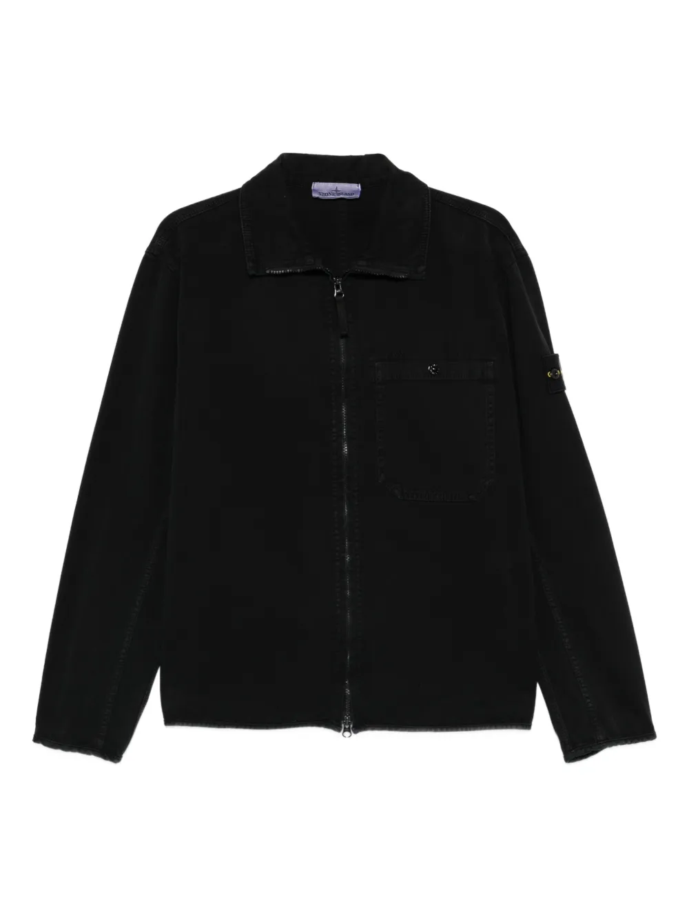 Stone Island zip pocket overshirt - Nero