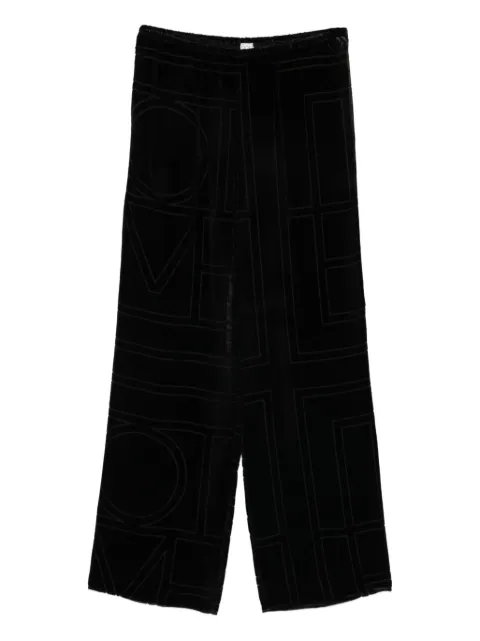 TOTEME pantalones con motivo geométrico