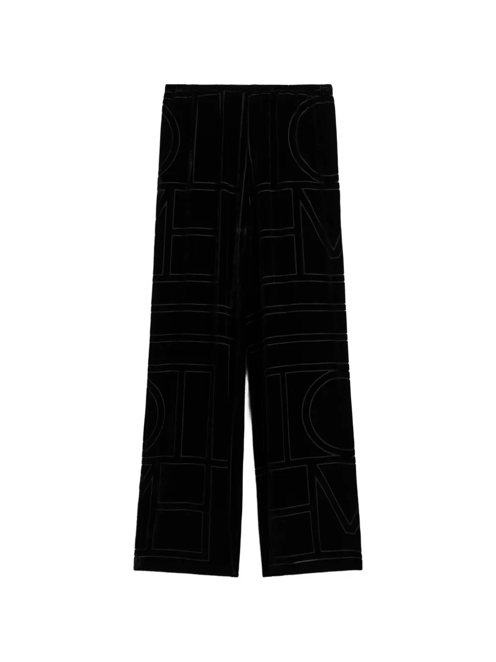 TOTEME Broek met geometrisch patroon Zwart