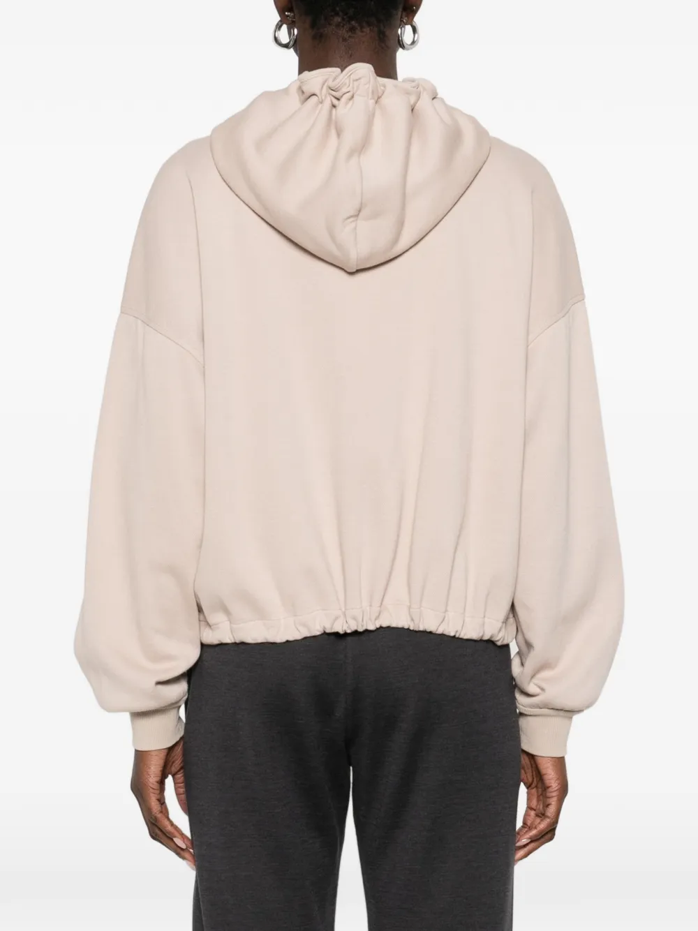 Brunello Cucinelli Hoodie met logo Beige