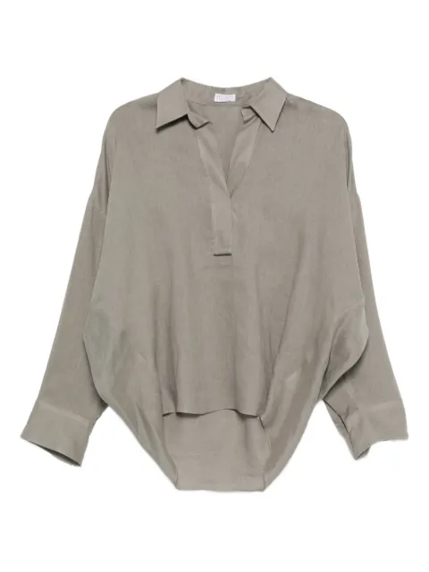 Brunello Cucinelli linen blouse