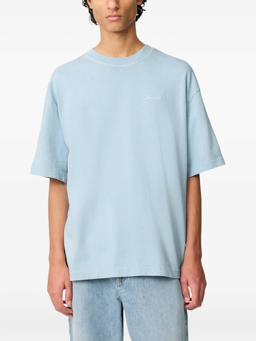 Axel Arigato Honor Washed T-shirt Blauw