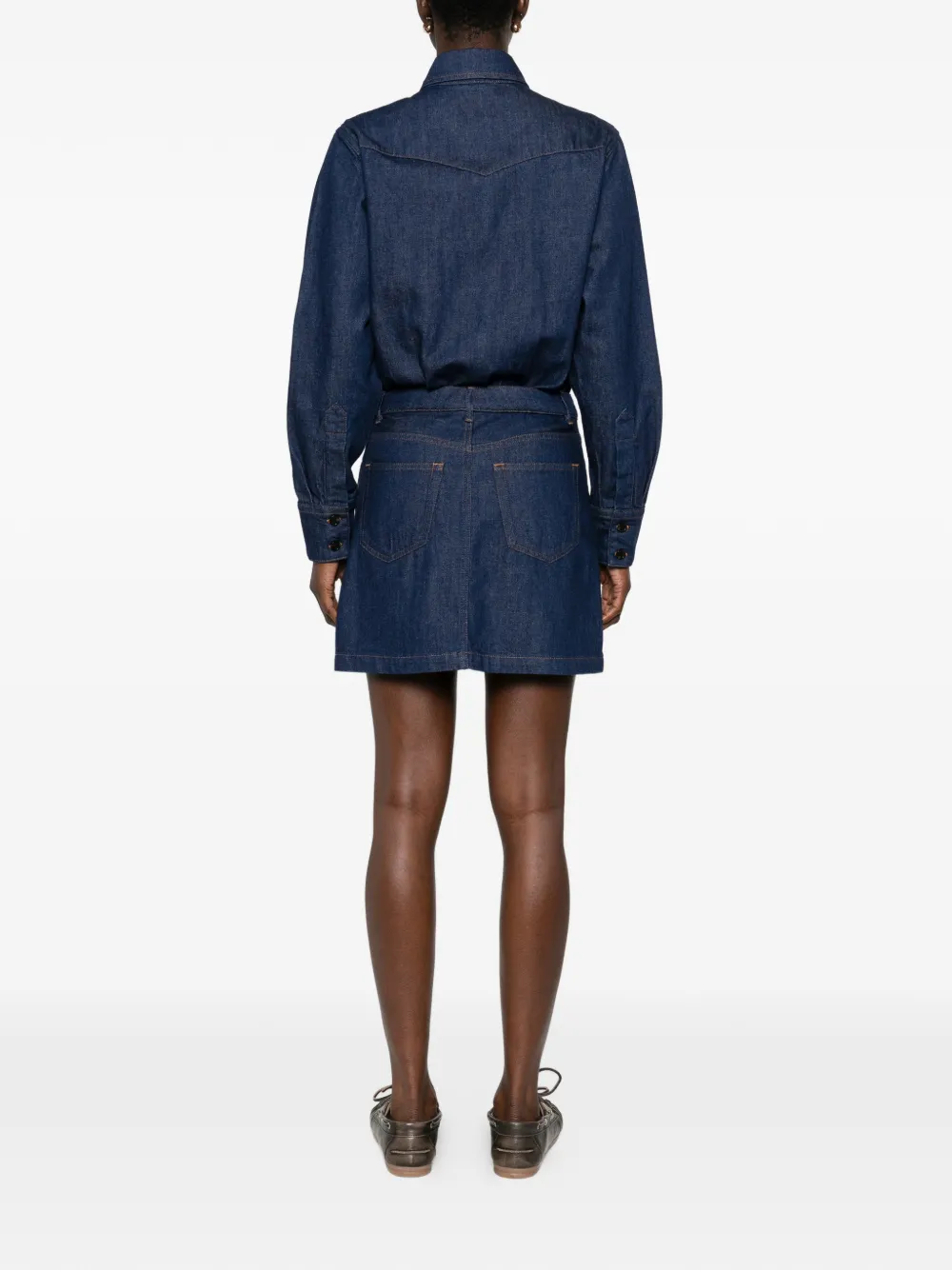 A.P.C. Denim mini-jurk Blauw