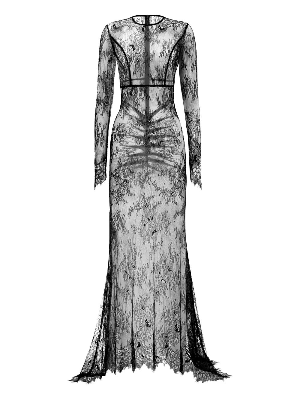 Lika Abito lungo in pizzo - Nero