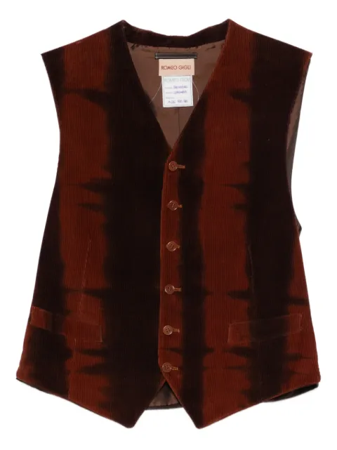 Romeo Gigli Pre-Owned fløjlsvest fra 1990'erne