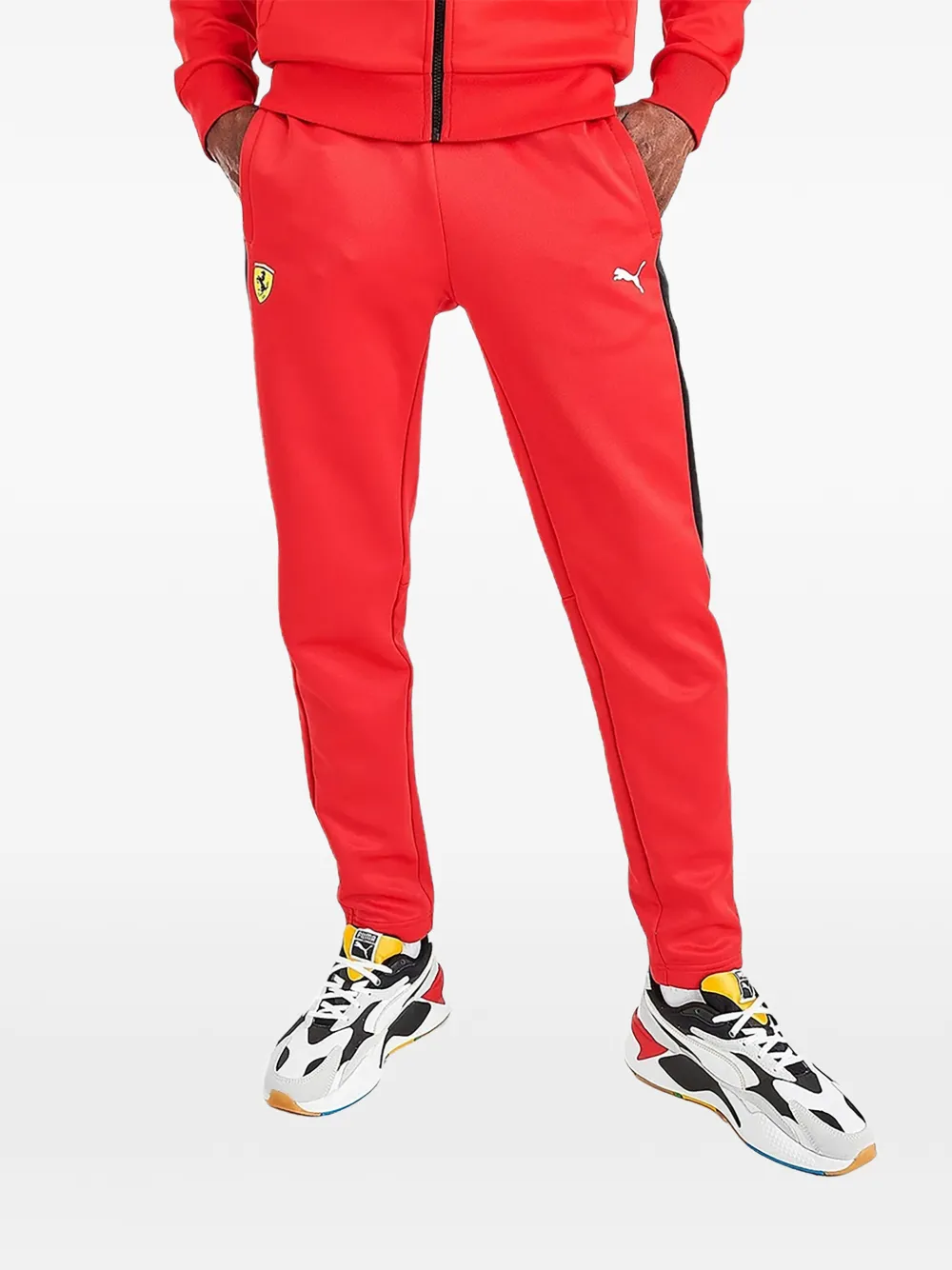 PUMA x Ferrari Pantaloni sportivi con logo - Rosso