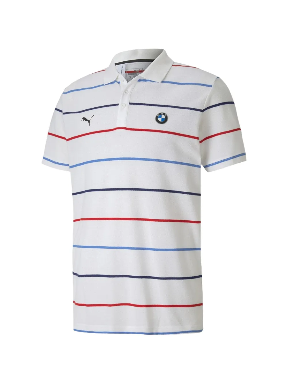 PUMA x BMW Motorsport Polo a righe - Bianco