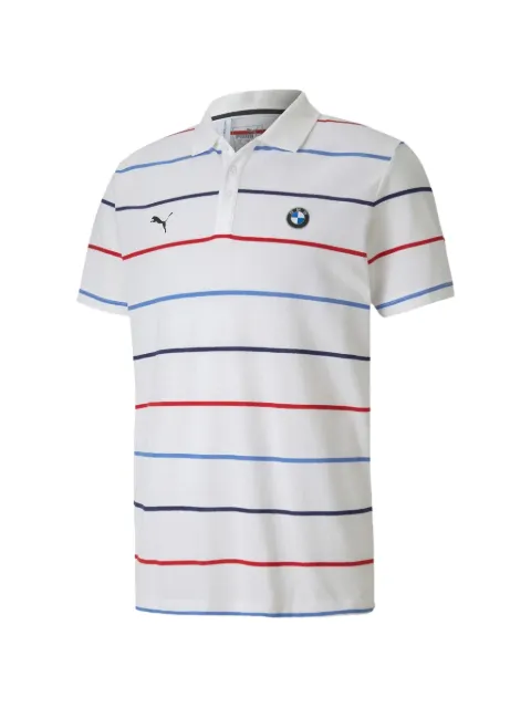 PUMA x BMW Motorsport striped polo shirt