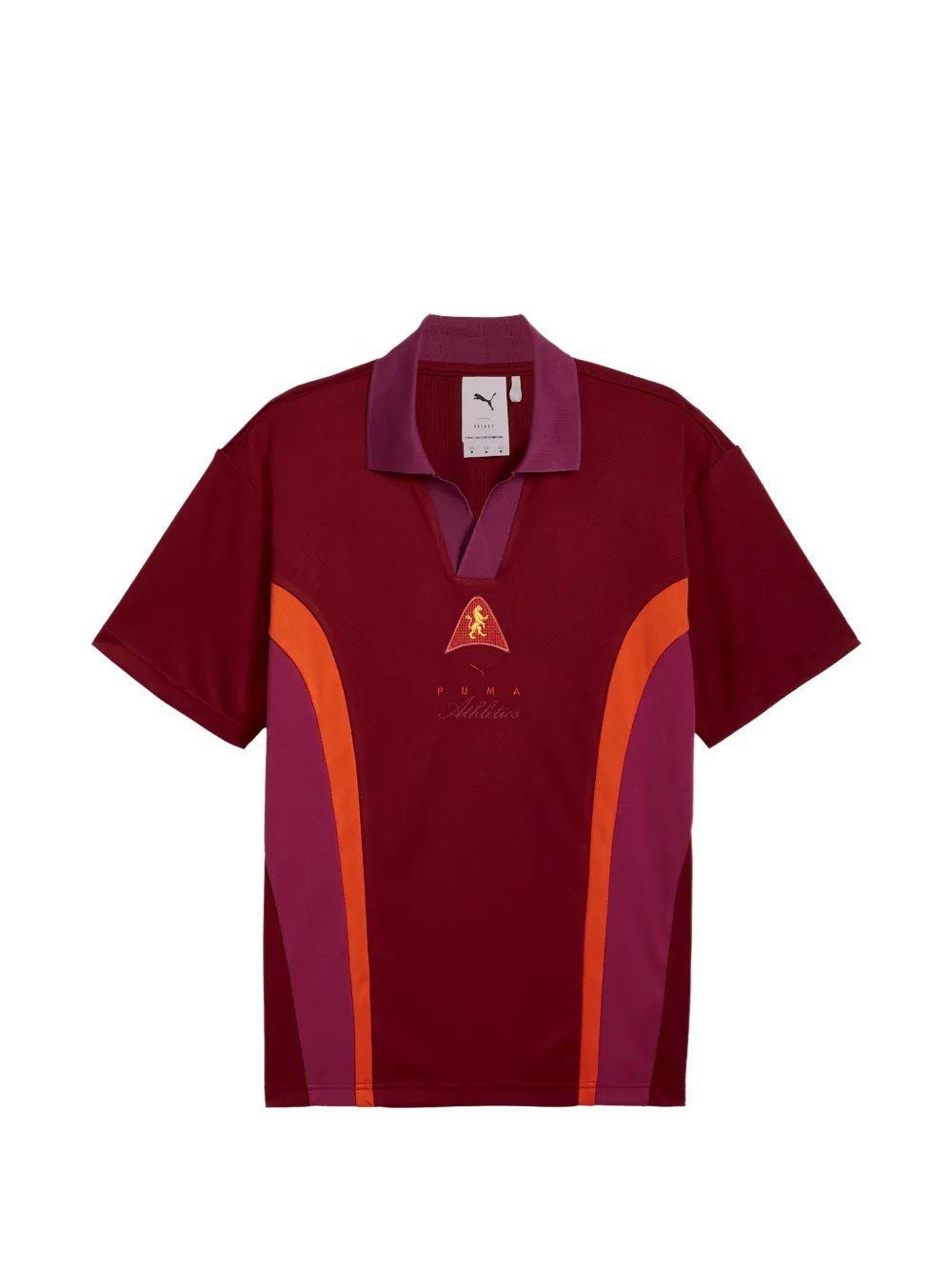 PUMA T-shirt Players Lane con inserti a contrasto - Rosso