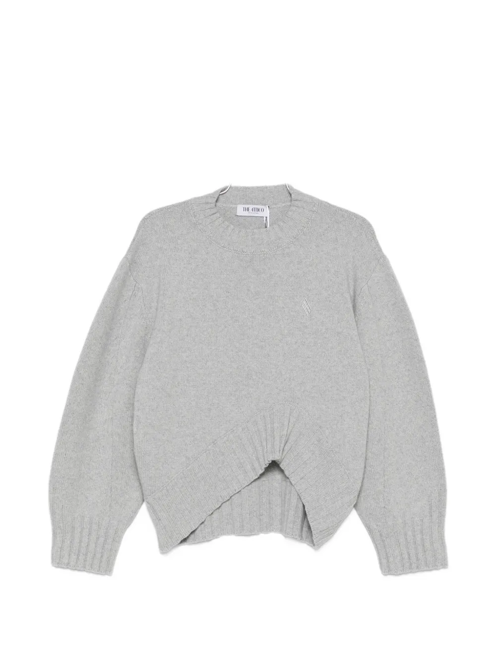 The Attico asymmetric-hem sweater - Grigio