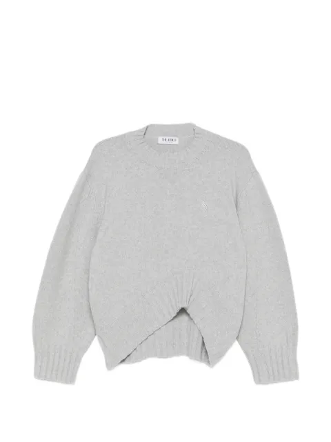 The Attico asymmetric-hem sweater