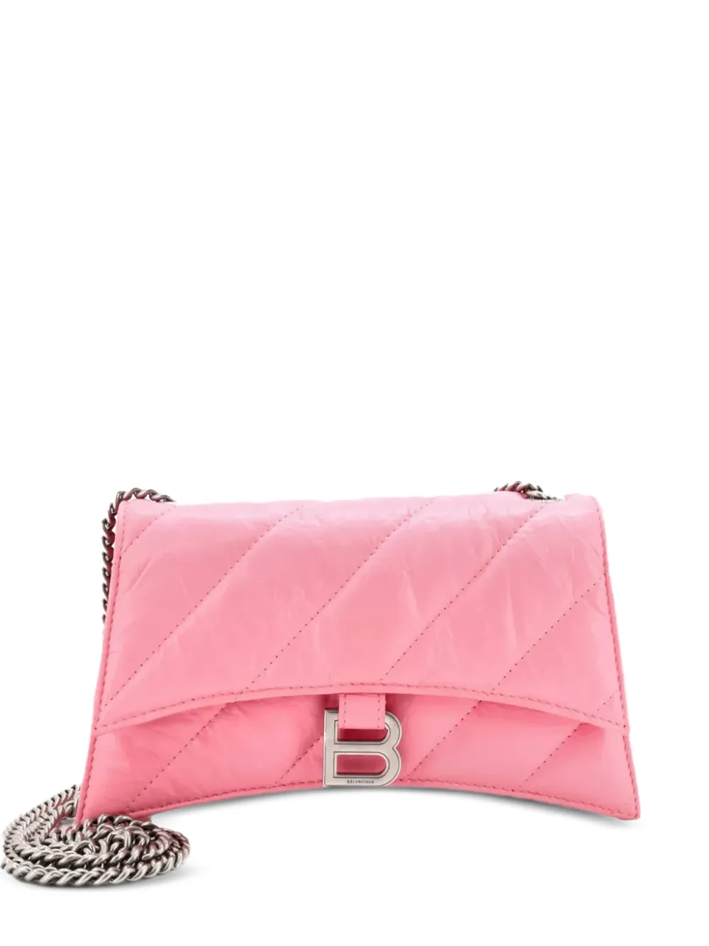 Balenciaga xs Crush quilted flap shoulder bag - Rosa