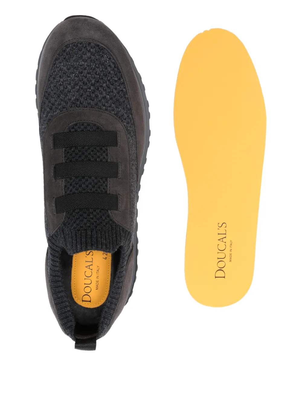 Doucal's Sneakers met geribbeld vlak Bruin