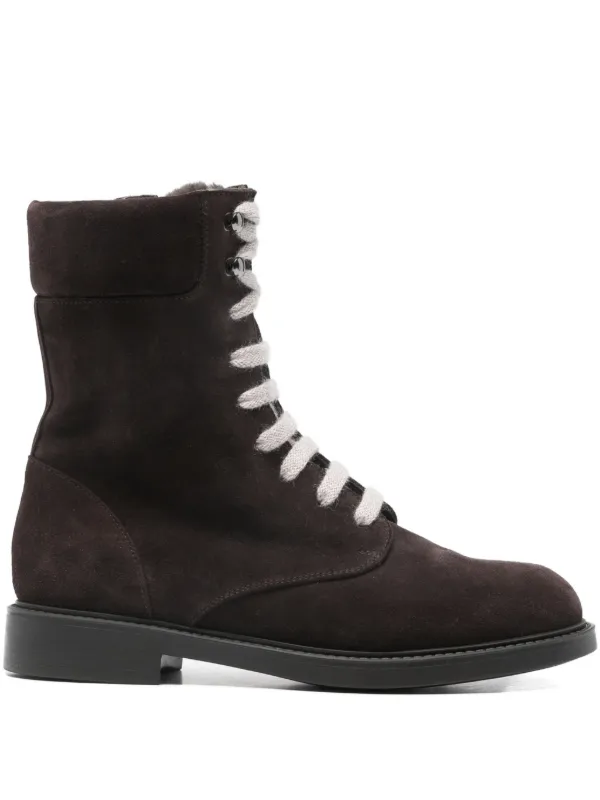 Doucal's Derby Ankle Boots in Brown