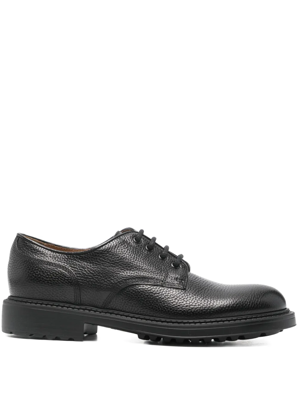 Doucal's textured derby shoes - Schwarz
