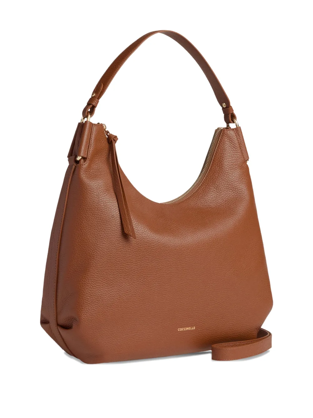 Coccinelle Rebekka zip-up shoulder bag - Bruin