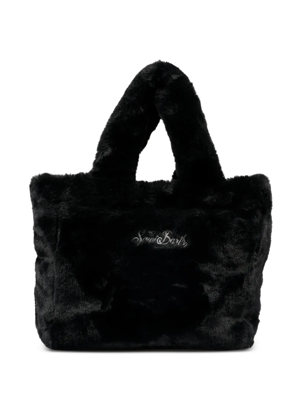 MC2 Saint Barth Kids Colette faux-fur tote bag - Zwart