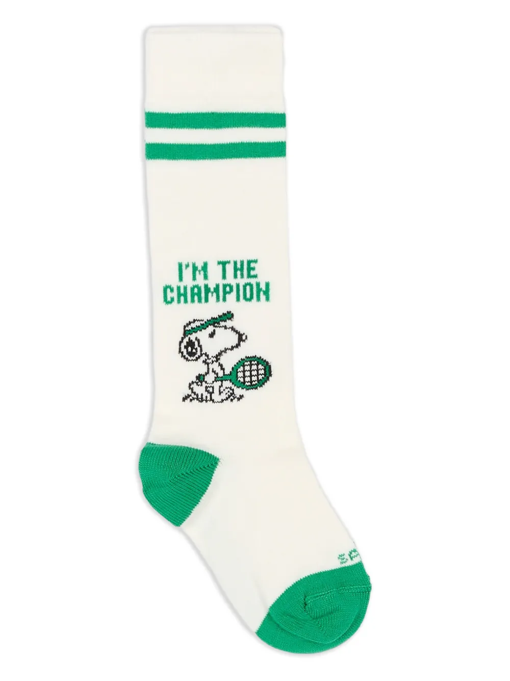 MC2 Saint Barth Kids x Peanuts Tennis Snoopy striped socks - Toni neutri