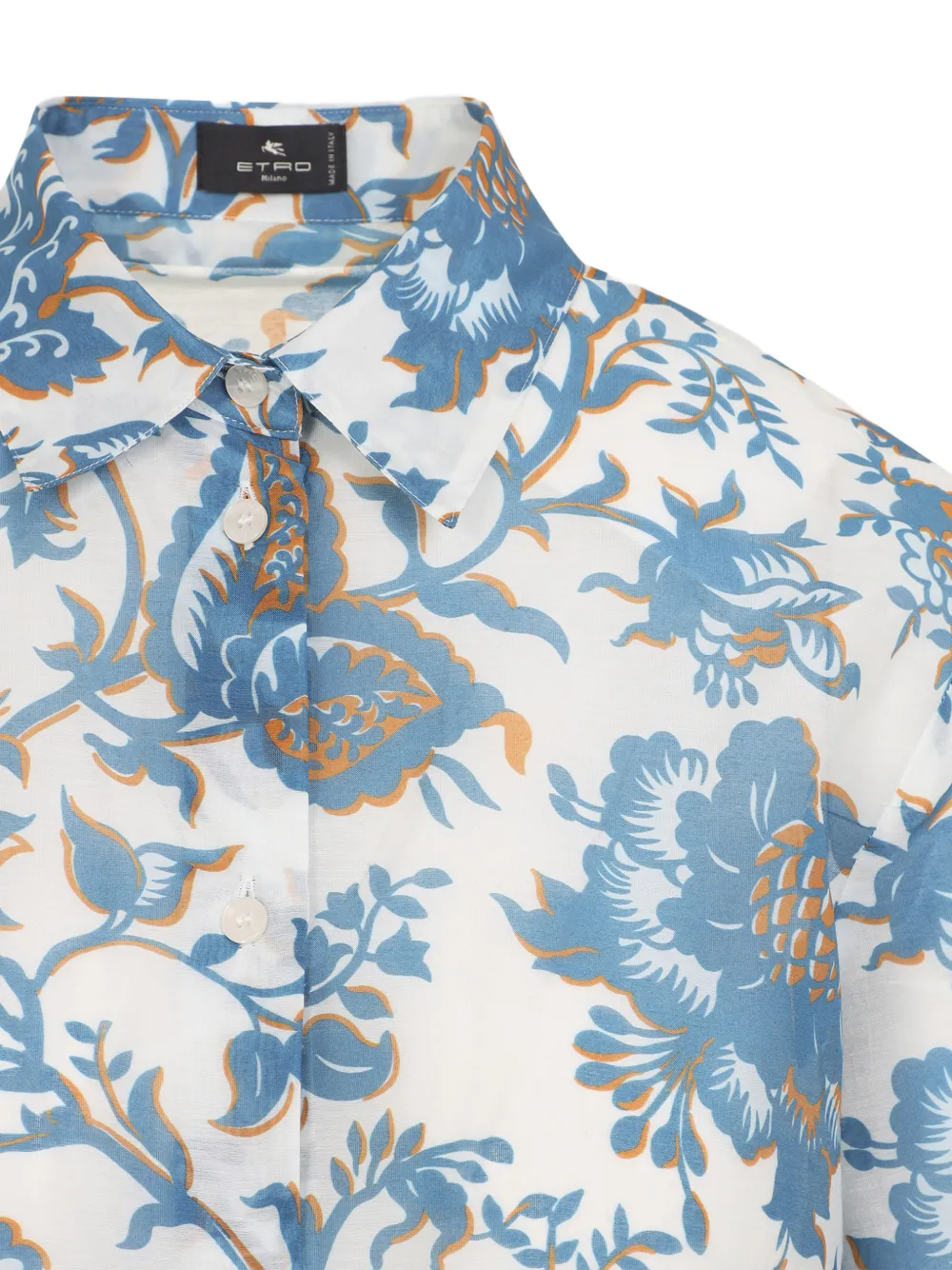 ETRO Overhemd met bloemenprint Wit