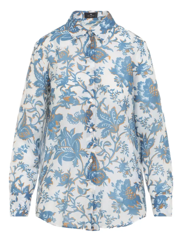 ETRO フローラル シャツ | ホワイト | FARFETCH JP