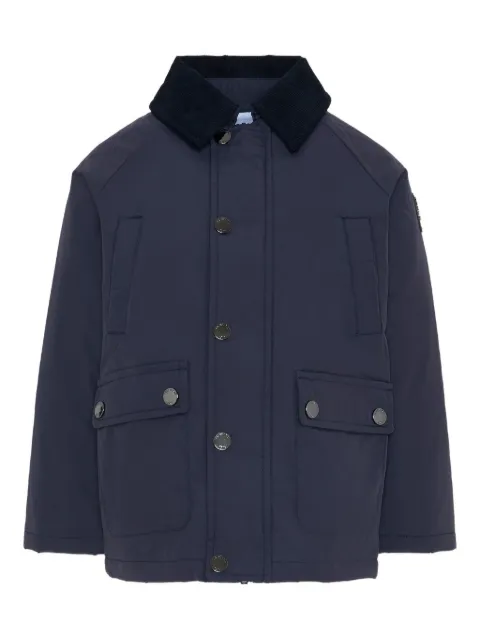 TRUSSARDI JUNIOR corduroy collar pocket jacket