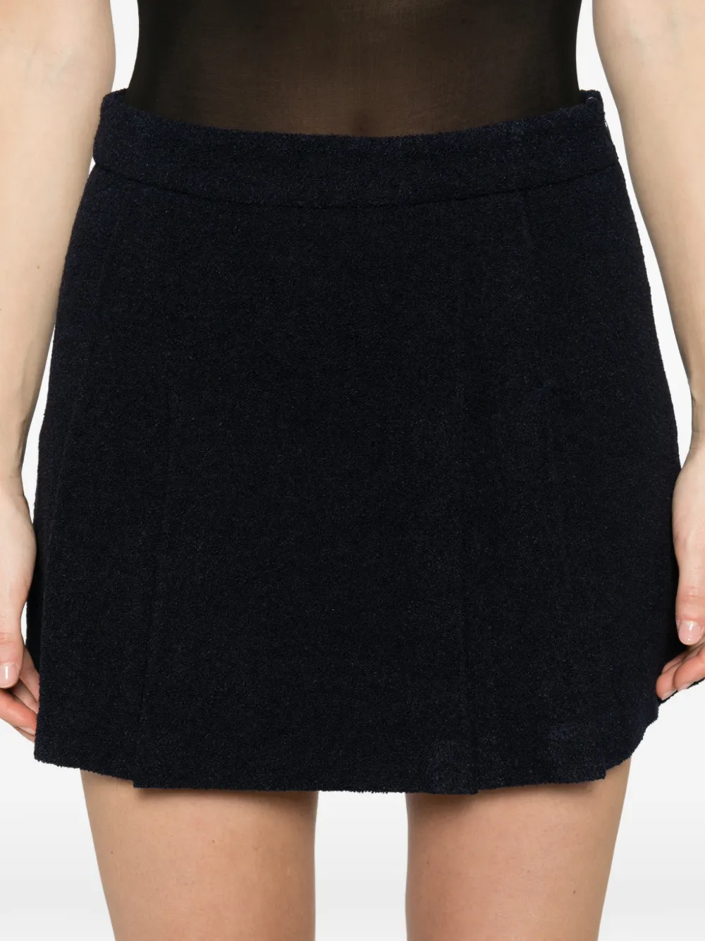 THELAURENT Mini-plooirok Blauw