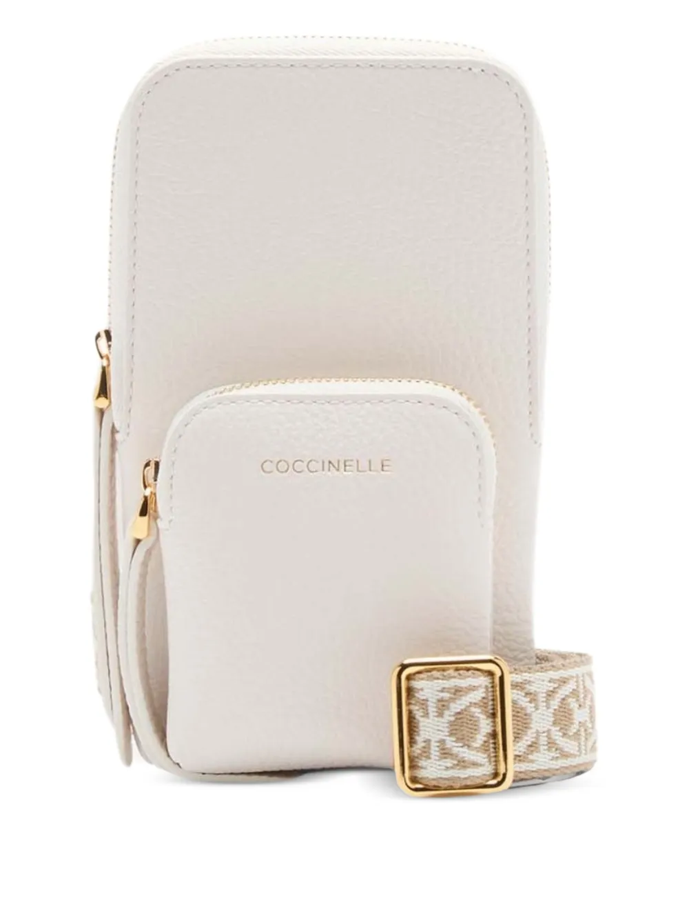 Coccinelle mini Pixie leather phone case - Bianco
